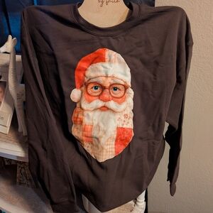 Gildan Black Sweatshirt with Santa Design